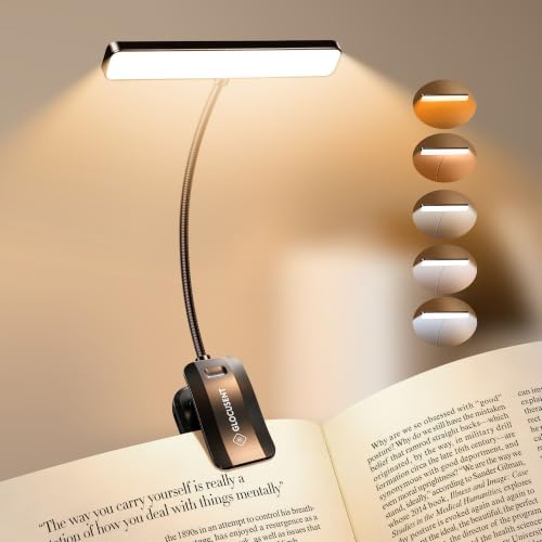 Glocusent 26 LED Rechargeable Book Light…