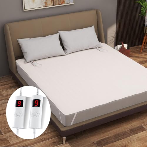 Costway King Dual Control Fitted Electric Blanket