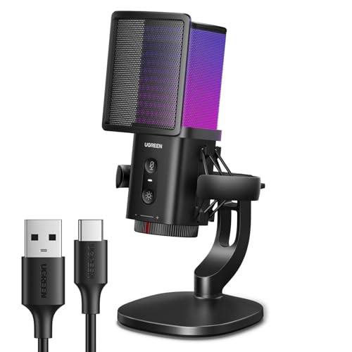 UGREEN USB Condenser Gaming Microphone for…