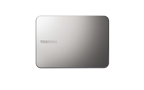 Toshiba Canvio Flex 2TB – Portable 2.5’’ External Hard Drive (HDD) for Mac, Windows PC, Smartphone and Tablet Use, Compatible with Most USB-C and USB-A Devices, Warm Silver (HDTX220ASCAA)