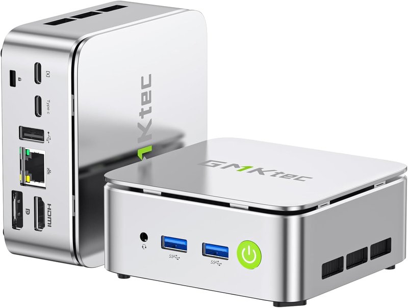 GMKtec Mini PC Ryzen 5 3500U (Beats N150/N95, up to 3.7GHz), 16GB RAM 512GB M.2 SSD, Mini Desktop Computer with 2.5G LAN, Triple 4K Display (HDMI/DP/Type C), Micro PC for Office, Gaming and