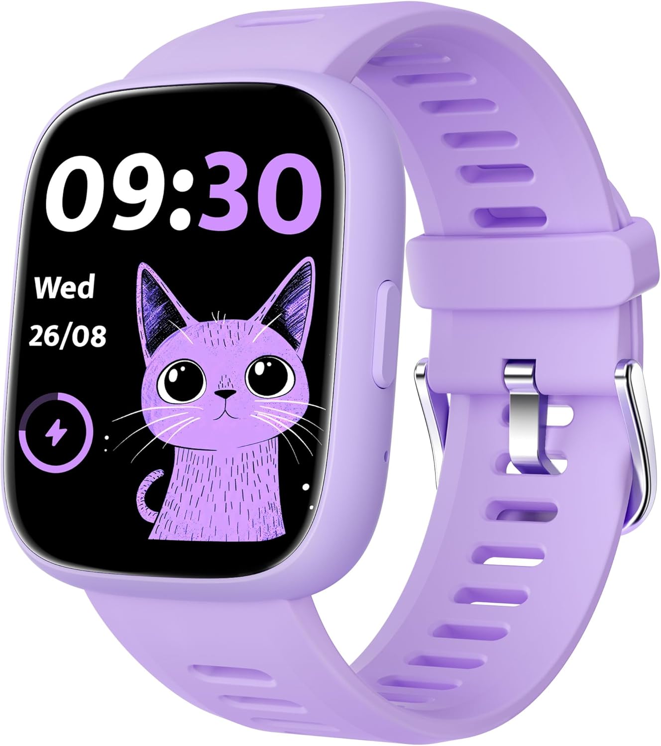 Smart Watch for Kids with Location Tracker (iOS Only), Fitness Tracker Watch with Step Counter, Pedometer, Sleep Tracker, IP68 Waterproof, Puzzle Games, Kids Watch for Girls 5-12