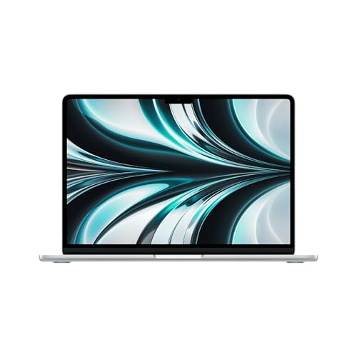 Apple MacBook Air 13.6-inch (2022) - Apple M2 Chip: 8-Core CPU/10-Core GPU -256GB - Silver - 8GB RAM (Renewed)