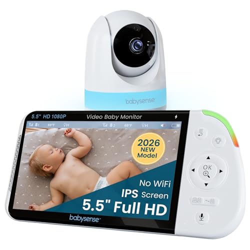 Babysense Full HD No WiFi Split-Screen Baby…