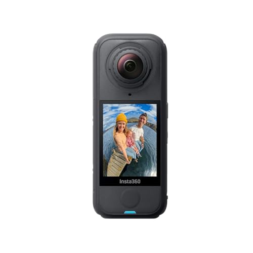 Insta360 X4 Air - Lightweight 165g 8K 360 Camera, Invisible Selfie Stick Effect, Replaceable Lenses, Shoot First & Frame Later, Built-in Wind Guard, FlowState Stabilization, AI-Powered App
