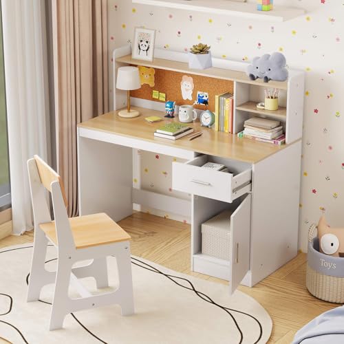 HONEY JOY Kids Study Desk and Chair Set