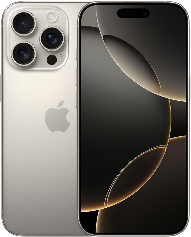 Apple iPhone 16 pro 256GB Natural Titanium (Renewed)