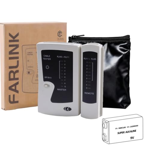 FARLINK Network Ethernet Cable RJ45 Tester Wire Tracer for Easy-Using