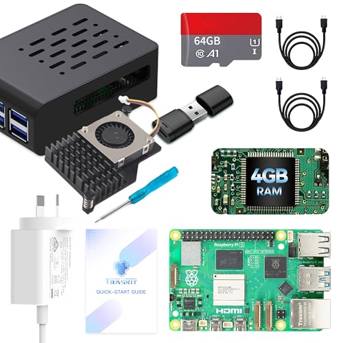 TRASKIT Raspberry Pi 5 4GB Kit