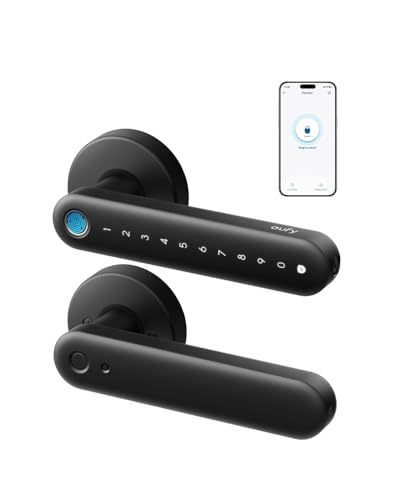 eufy Security FamiLock C32 fingerprint smart lock with handle for interior doors