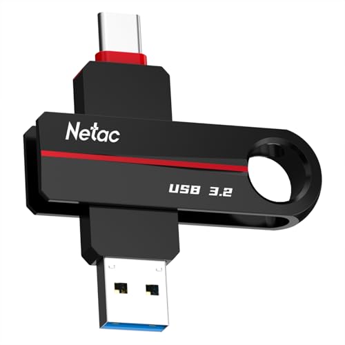 Netac 256GB USB 3.2 dual USB-C and USB-A flash drive