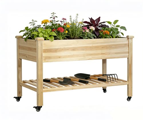 WUTUSENT 48x22x32 inch Raised Garden Bed…