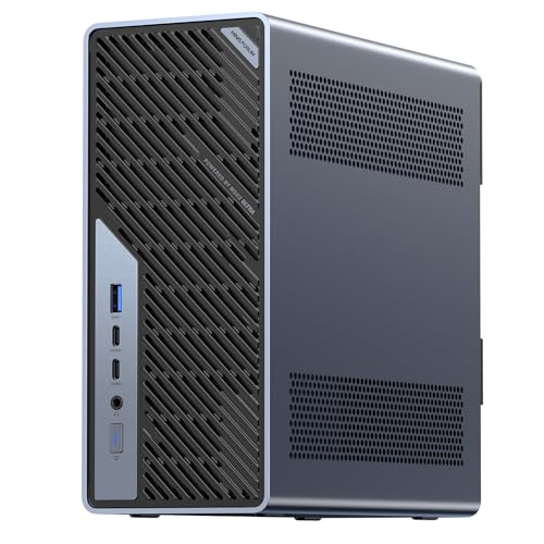 MINISFORUM MS-02 Ultra Workstation Mini PC,Intel Core Ultra 5 235HX (14 cores/14 Threads, up to 5.1 GHz), PCIe 5.0 x16, 4× DDR5, USB4 v2, 10GbE+2.5GbE (vPro), Wi-Fi 7, Barebone Without RAM/SSD