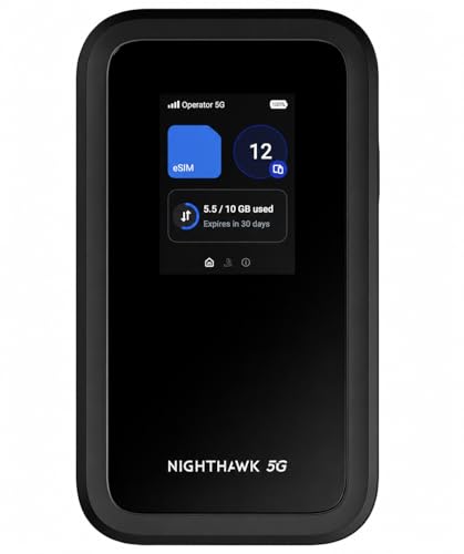 NETGEAR Nighthawk M7 5G eSIM Portable WiFi…