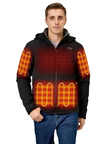 ororo Men's 5-Zone Dual-Control Heated…
