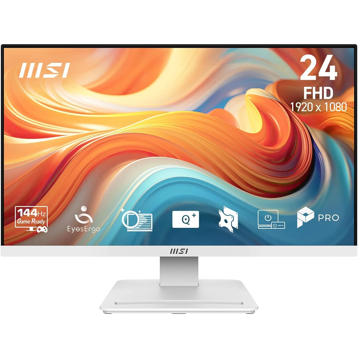 MSI PRO MP241W E14V 24-inch FHD 144Hz white business monitor