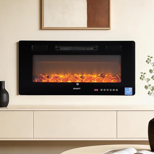 Devanti Electric Fireplace Fire Heater Wall…