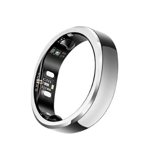 RingConn Gen 3 Smart Ring with Vibration Alerts, Size First with Sizing Kit, No App Subscription, Sleep, Fitness, Heart Rate & Blood Pressure Monitoring, Up to 14-Day Battery (Size 9, Future Silver)