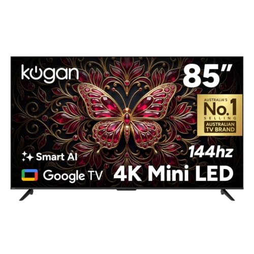 Kogan 85" Mini-LED QLED 4K 144Hz Smart AI…