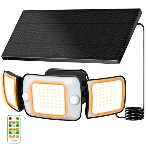 intelamp Warm White Outdoor Solar Security…