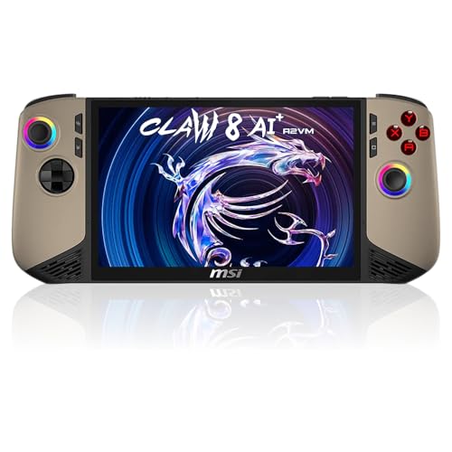MSI Claw 8 AI+ A2VM Handheld Gaming PC with Intel Core Ultra 7 Processor 258V, 8-inch 120Hz Touch Display, VRR Support, 80Whr Battery, Thunderbolt 4 for Portable AAA Gaming (32GB RAM + 1TB SSD)