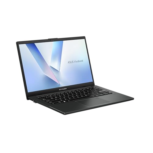 ASUS Vivobook Go 14 E1404FA-EB1613WS, 14" FHD Laptop, AMD Athlon Silver 10 Processor, LPDDR5 4GB Ram, 128GB SSD, AMD Radeon Graphics, Windows 11 Home, Mixed Black.