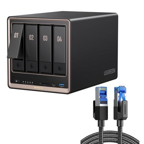 UGREEN NASync DXP4800 GT 4-Bay NAS (Cat 8 cable)