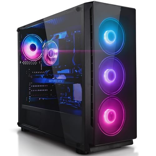 Gaming PC Desktop Computer AMD Ryzen 5 5600GT 6 Core 4.60GHz RAM 16GB DDR4 I1TB SSD I Windows 11~ WiFi Bluetooth Keyboard Mouse Gaming Tower