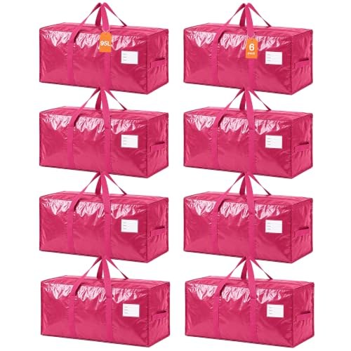 STEUGO 8-Pack Large Moving Bags (Pink)