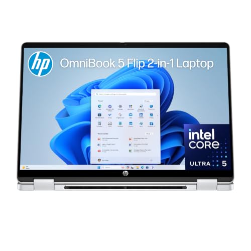 HP 14" OmniBook 5 Flip 2-in-1 Laptop, Glacier Silver, C8FY5PA