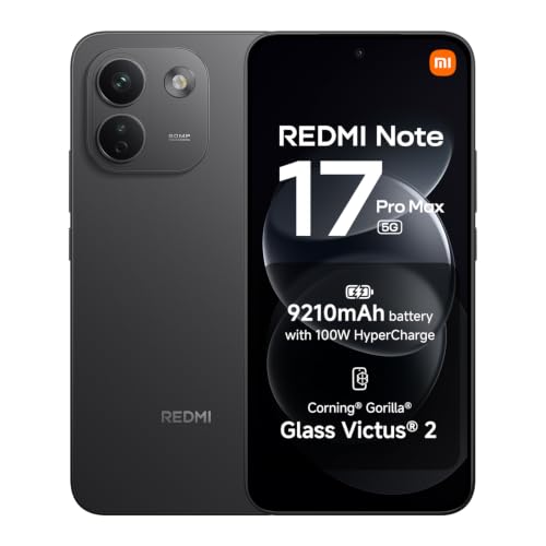 Xiaomi Redmi Note 17 Pro Max 5G (AU Version), 256GB, 9210mAh Battery, Black