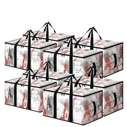8 Pack Extra Large Moving Bags 90L Heavy Duty Storage Totes with Zippers Reinforced Handles Clear Organizer for Clothes Bedding Moving Supplies