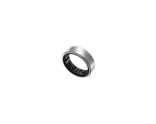 Samsung Galaxy Ring in Titanium Silver finish — concave titanium smart ring